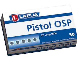 Lapua Pistol OSP 22LR Ammo 40 Grain Round Nose