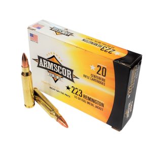 Armscor 223 Rem. ARMFAC2231N 55 gr FMJ Brass Cases 1000 rounds
