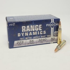 Fiocchi 223 Rem Ammunition Shooting Dynamics 223A 55 Grain Full Metal Jacket Case of 1000 Rounds