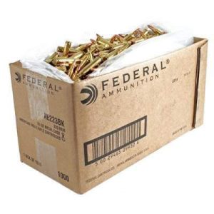 Federal 223 Rem Ammunition American Eagle AE223BK 55 Grain Full Metal Jacket Bulk Case of 1,000 Rounds