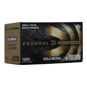 Federal Gold Medal #100M Small Pistol Match Primers 2000Pcs