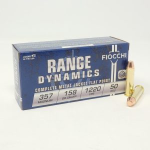 Fiocchi 357 Magnum Ammunition FI357GCMJ 158 Grain Full Metal Jacket Flat Point 1,000 rounds
