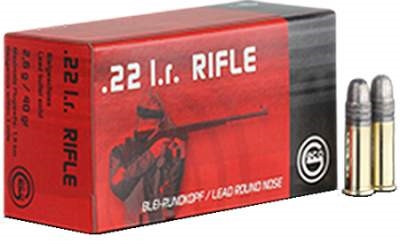 GECO 22 LR Ammunition GE254040050 40 Grain Lead Round Nose Case of 5,000 Rounds