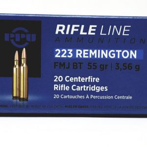 Prvi PPU 223 Rem Ammunition Standard Rifle PP223F1 55 Grain Full Metal Jacket Case of 1000 Rounds