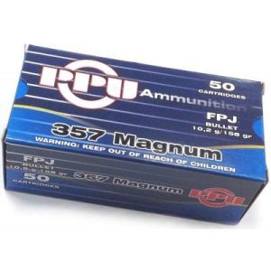 Prvi PPU 357 Mag Ammunition PPR351 158 Grain Full Metal Jacket Case of 500 Rounds