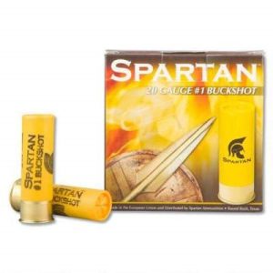Spartan 20 Gauge Ammunition SA2000 2-3/4" #1 Buckshot 9 Pellets CASE 250 rounds