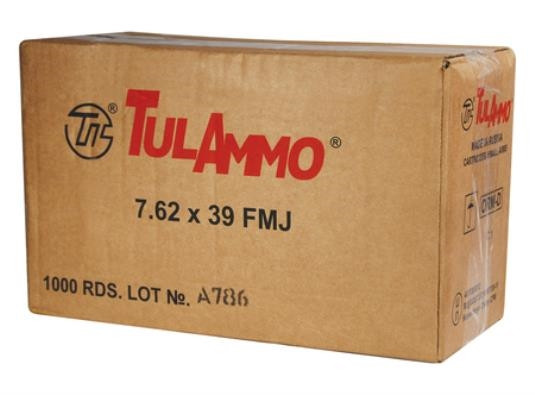 Tula 7.62x39mm 124 Grain HP CASE 1000 rounds