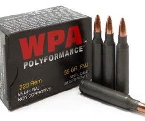 Wolf 223 Rem WPA Polyformance 55 gr HP Steel CASE 500 rounds