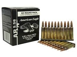 Federal 5.56x45mm NATO XM193AF90 55 gr FMJ on stripclips 450 rounds