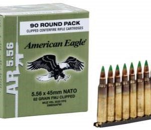 Federal 5.56 x 45mm NATO XM855 62gr Steel Core FMJ CASE on stripper clips 450 rounds